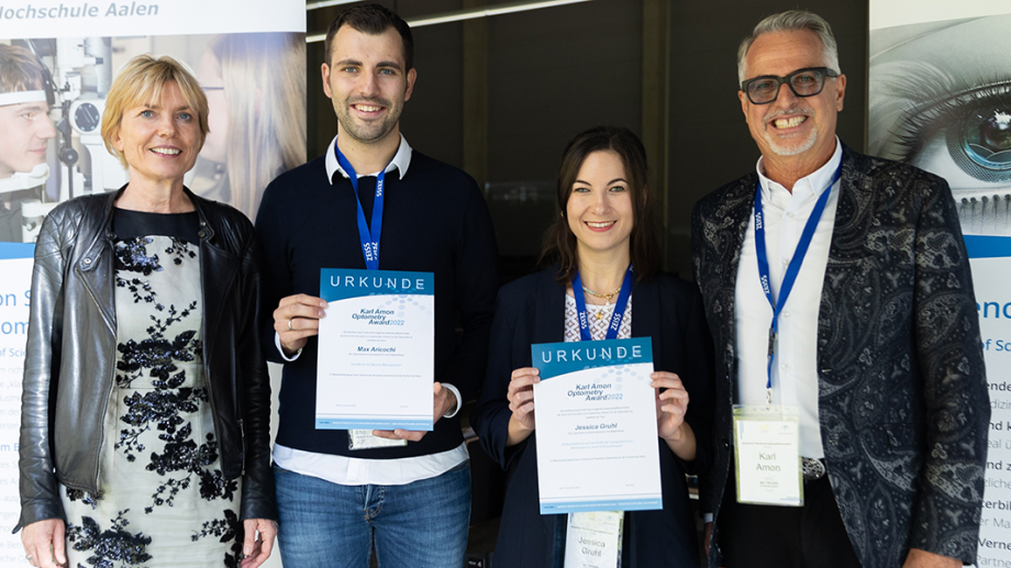 Optometry Award 2022 an Aricochi & Gruhl
