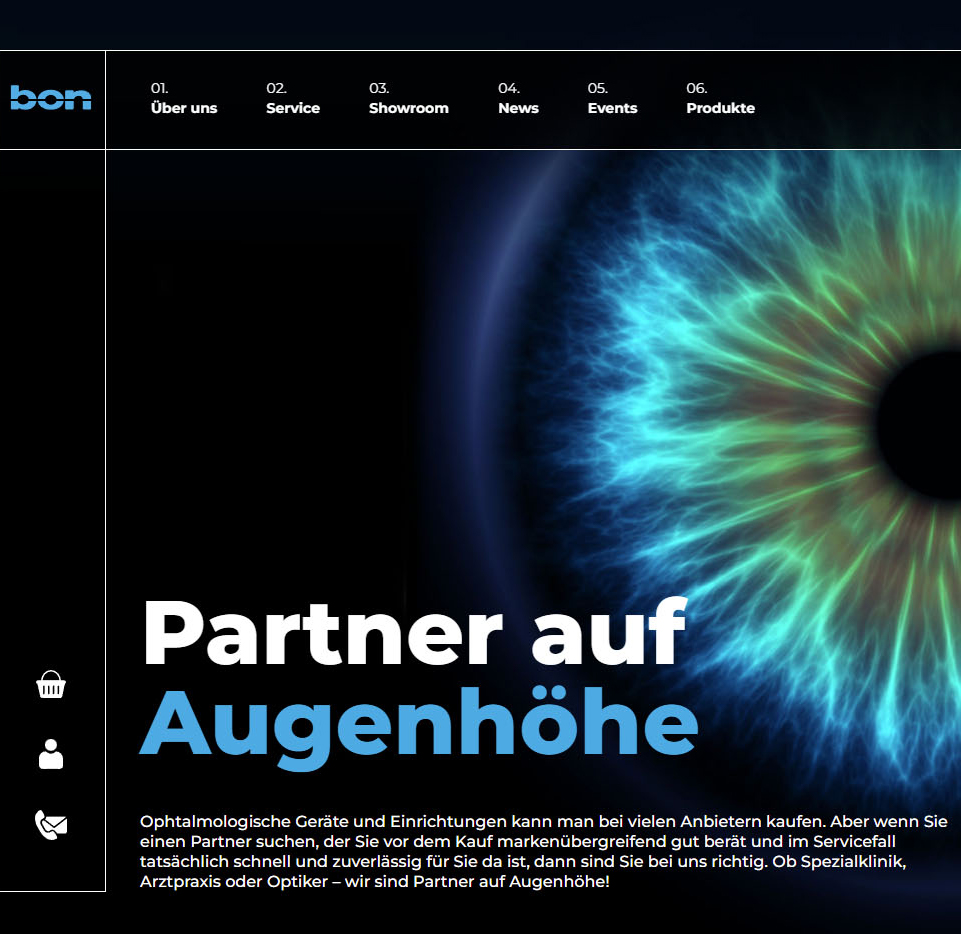 Homepage Bon Optic